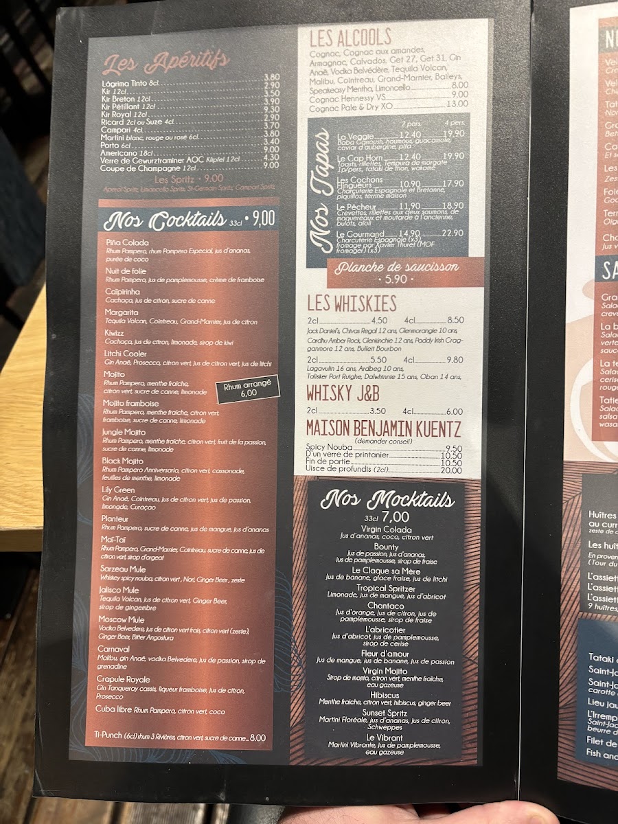 Menu Le Cap Horn-2