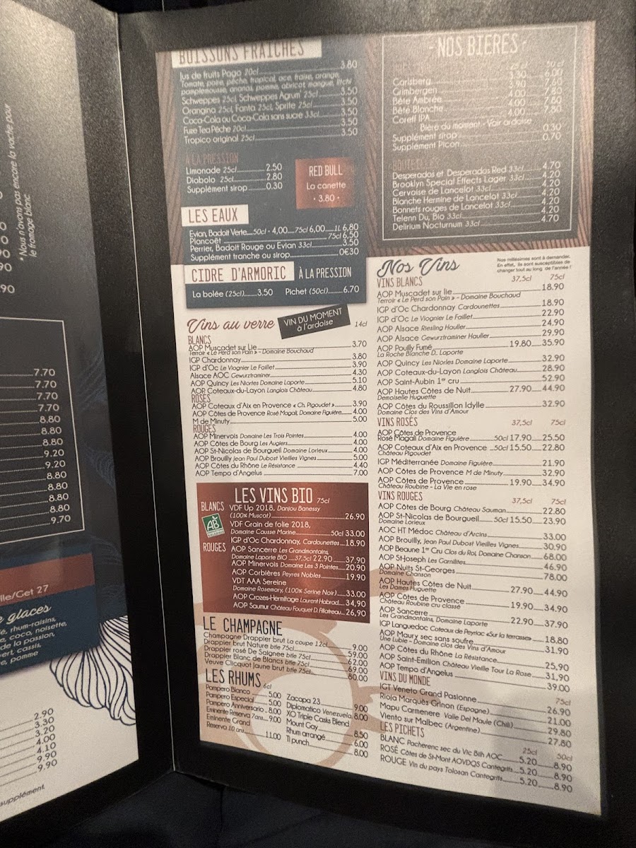 Menu Le Cap Horn-5