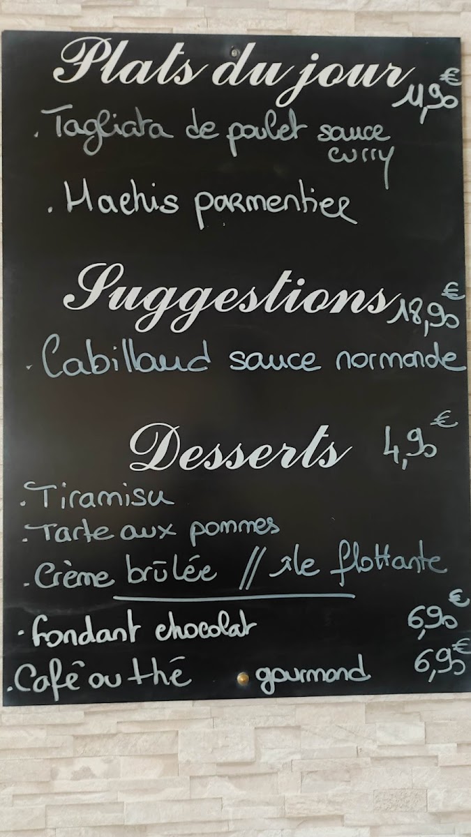 Menu Le Cap-1