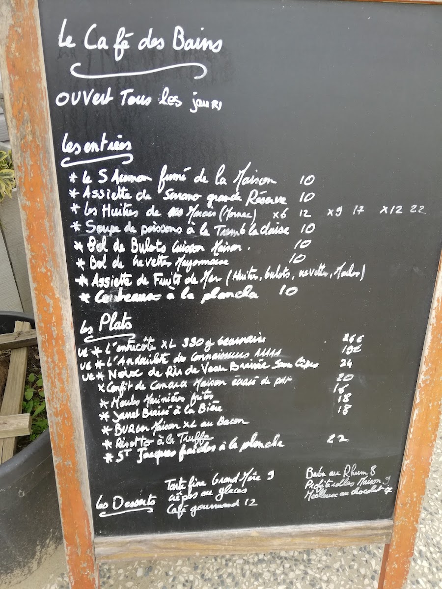 Menu Le Cardinal Des Mers-1
