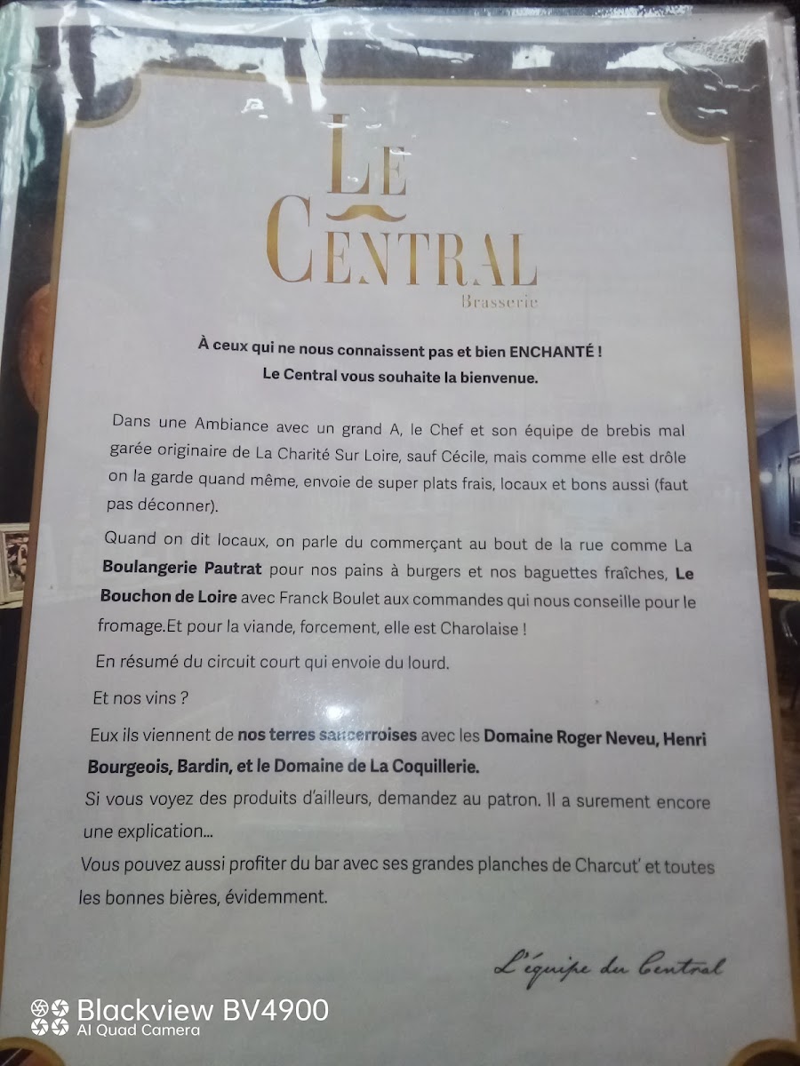 Menu Le Central-7