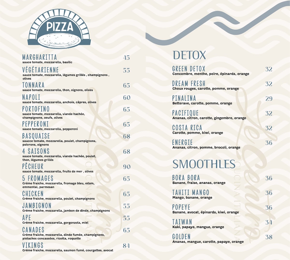 Menu Le Centro Cucina Italiana-1