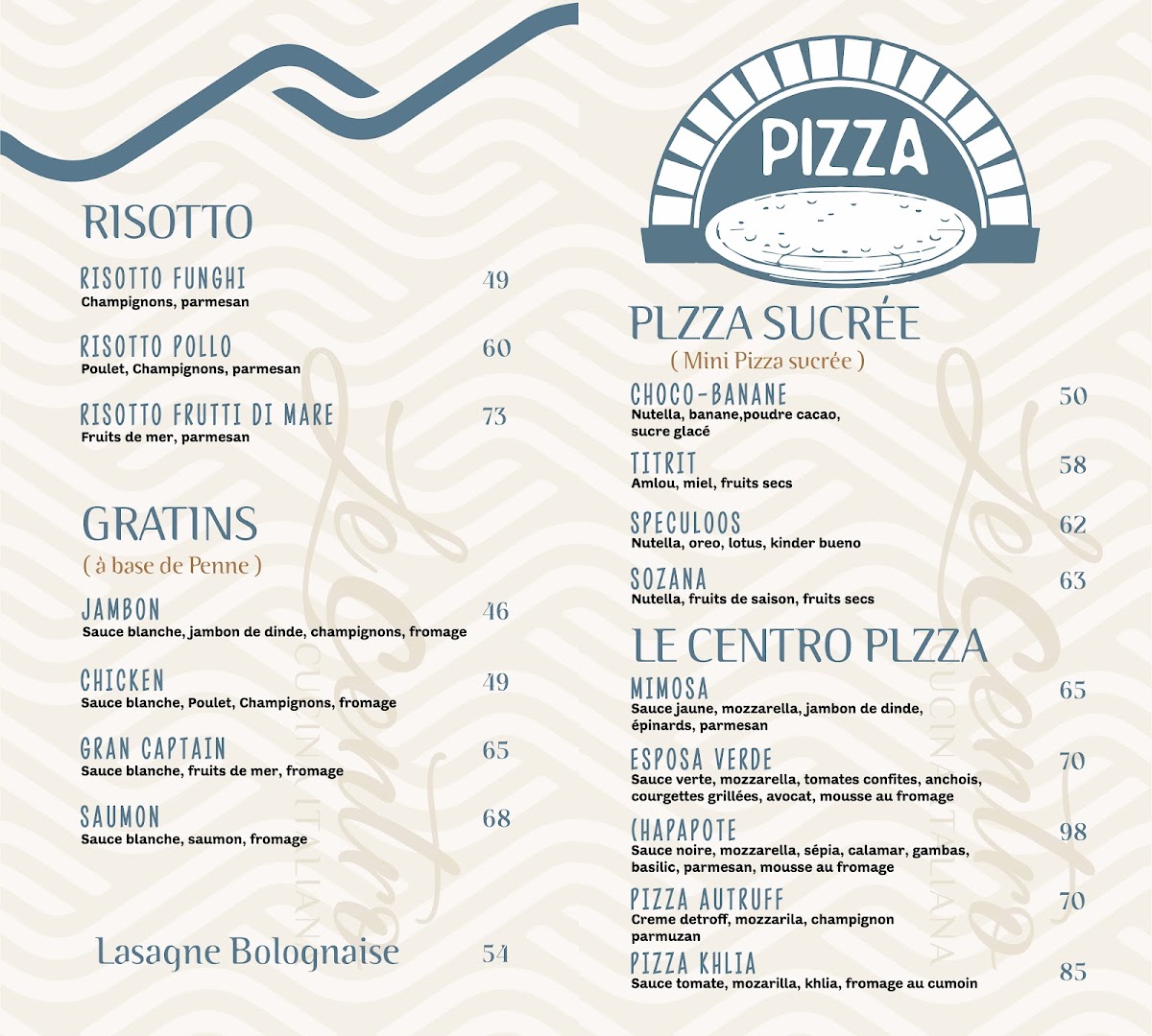 Menu Le Centro Cucina Italiana-3