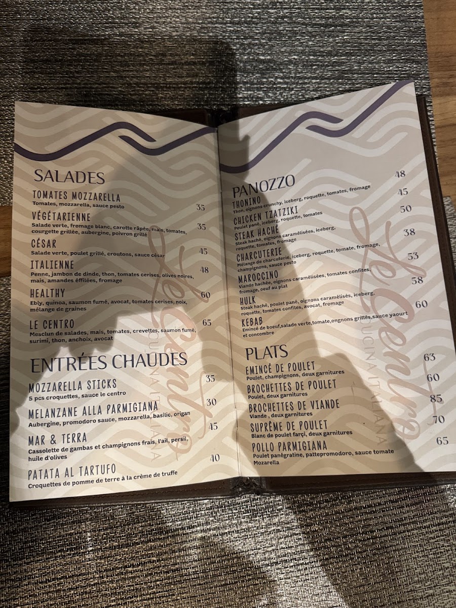 Menu Le Centro Cucina Italiana-6