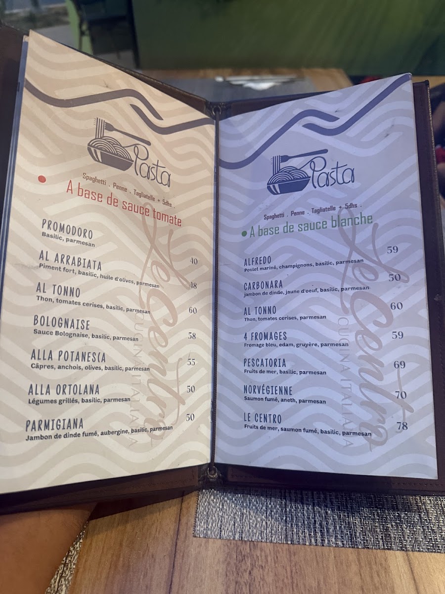 Menu Le Centro Cucina Italiana-8