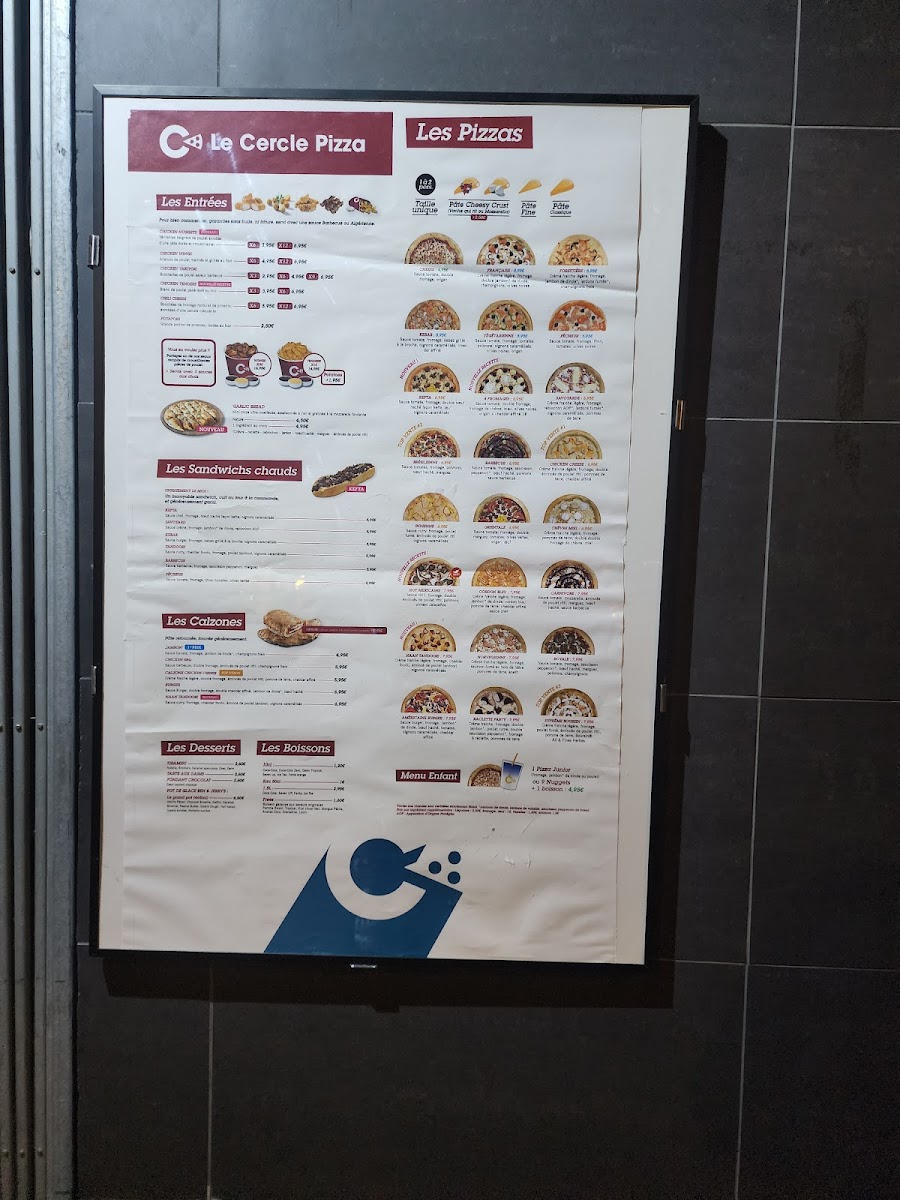Menu Le Cercle Pizza-7