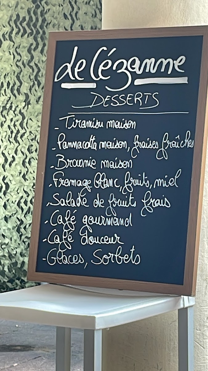 Menu Le Cézanne Restaurant - Aix Les Milles (Aix En Provence)-2