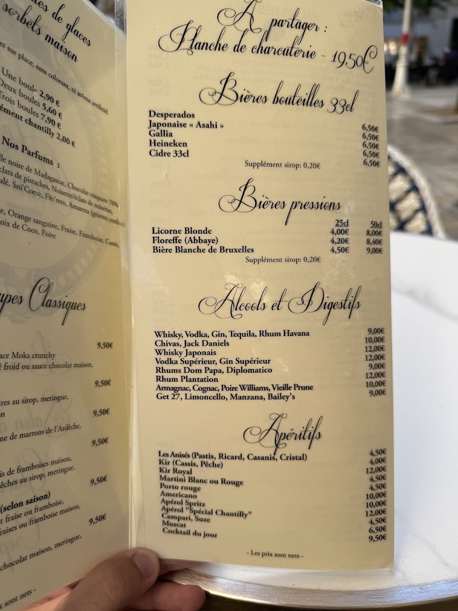 Menu Le Chantilly-1