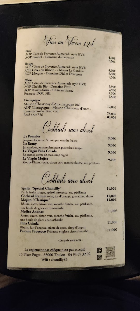 Menu Le Chantilly-2