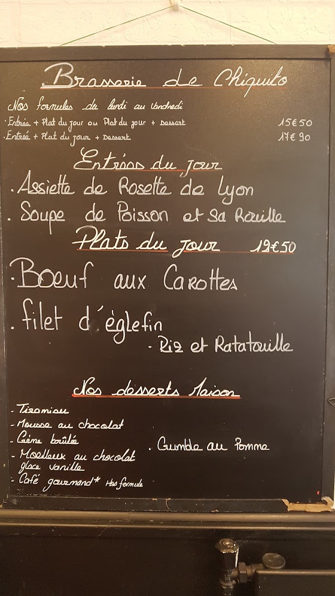 Menu Le Chiquito Tabac Brasserie-10