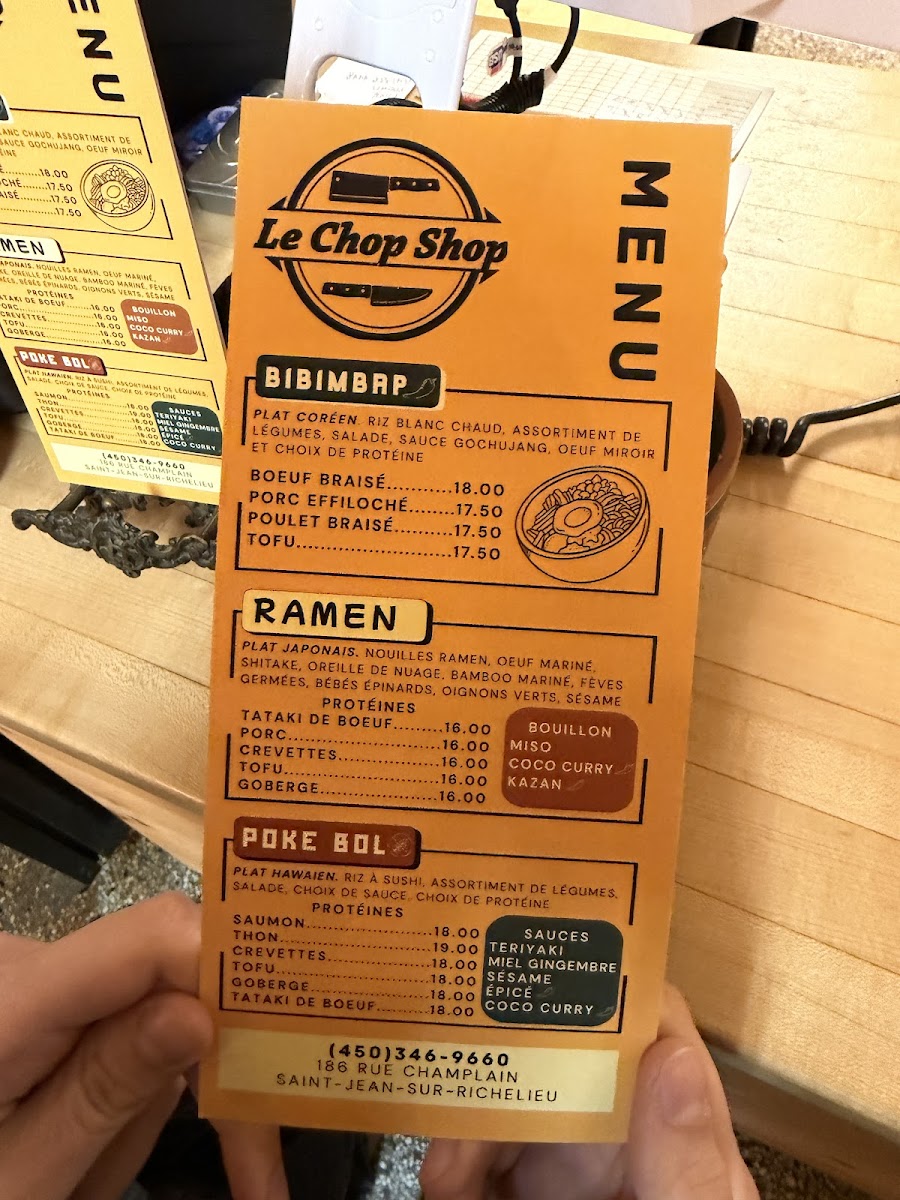 Menu Le Chop Shop-10