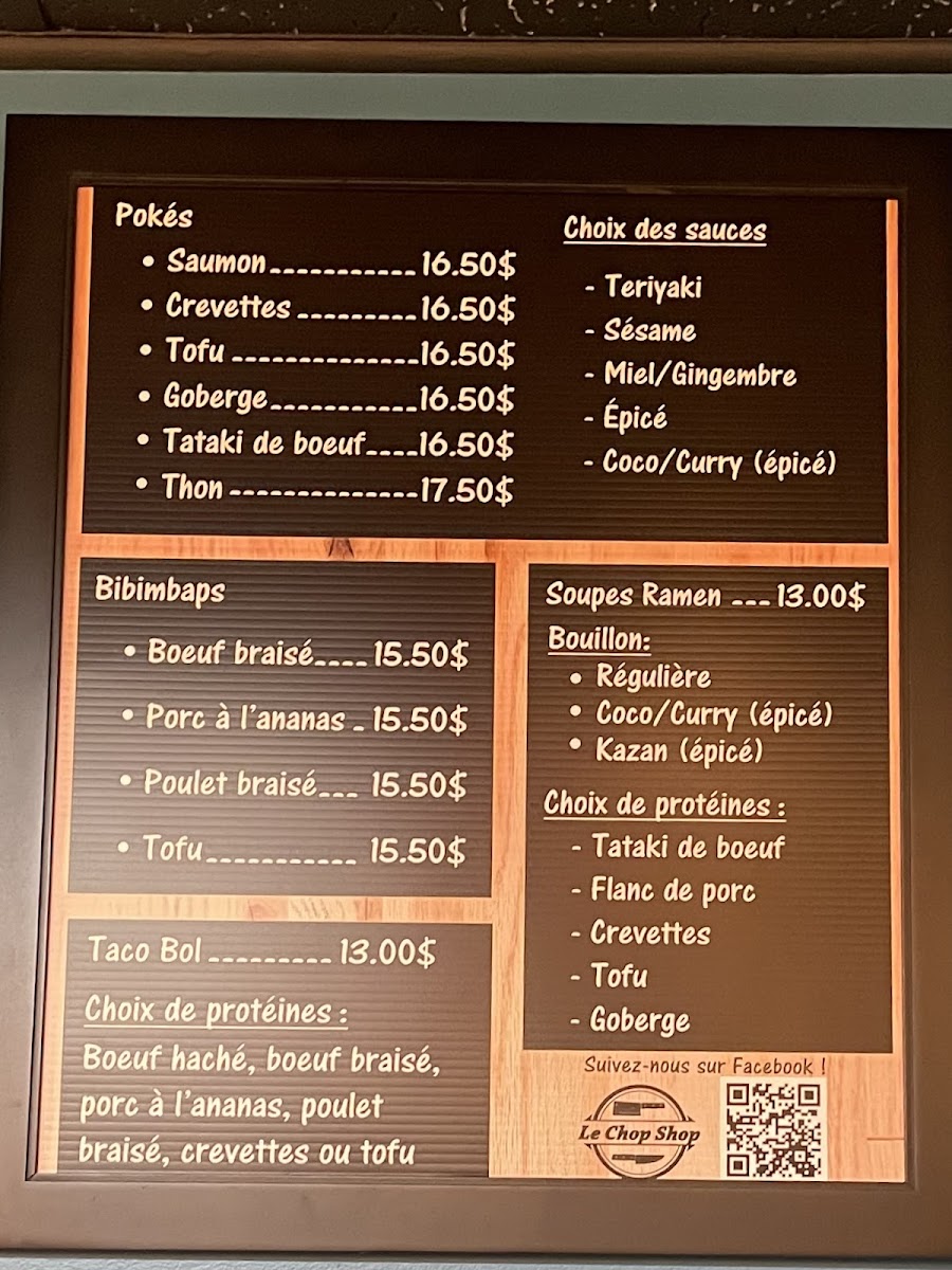 Menu Le Chop Shop-2