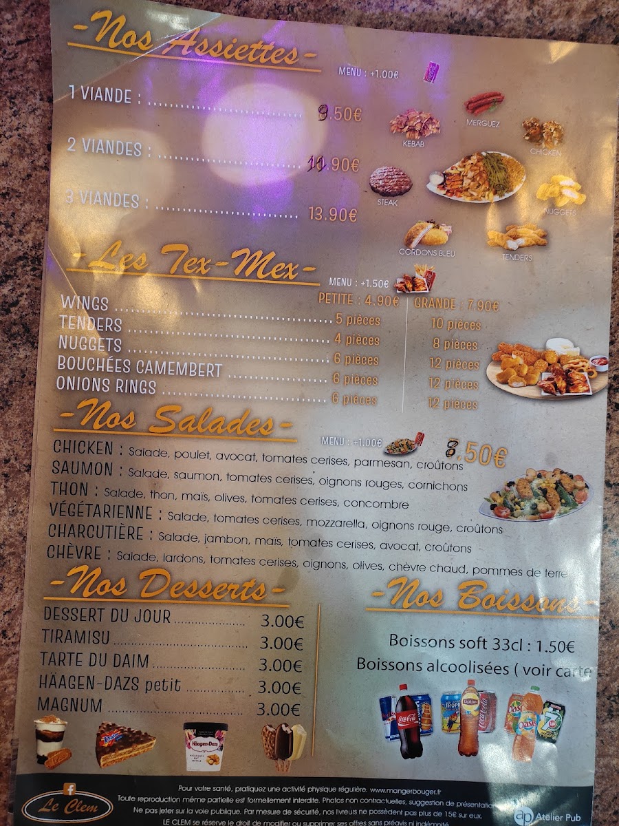 Menu Le Clem-2