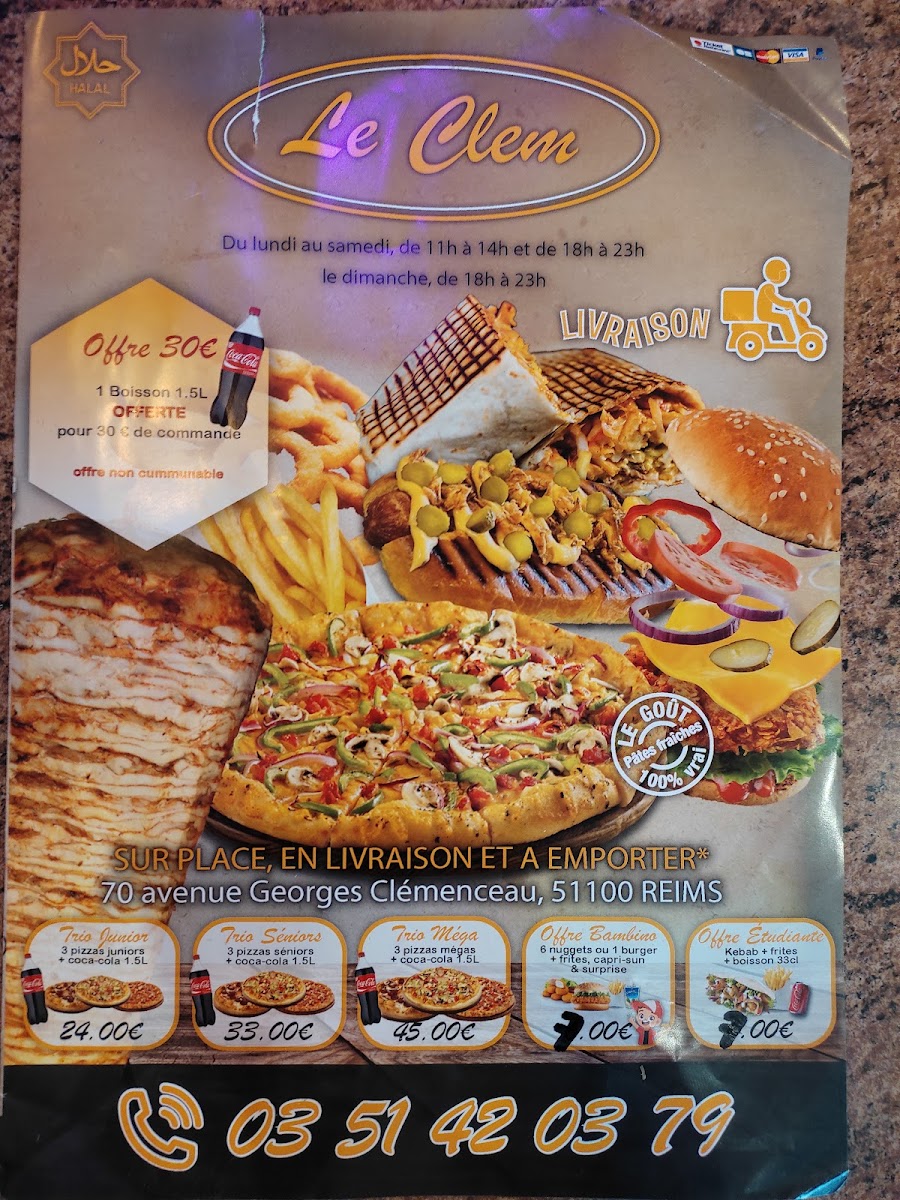 Menu Le Clem-3
