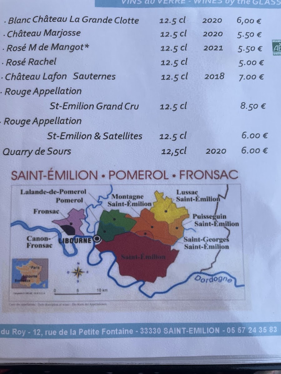 Menu Le Clos Du Roy-7