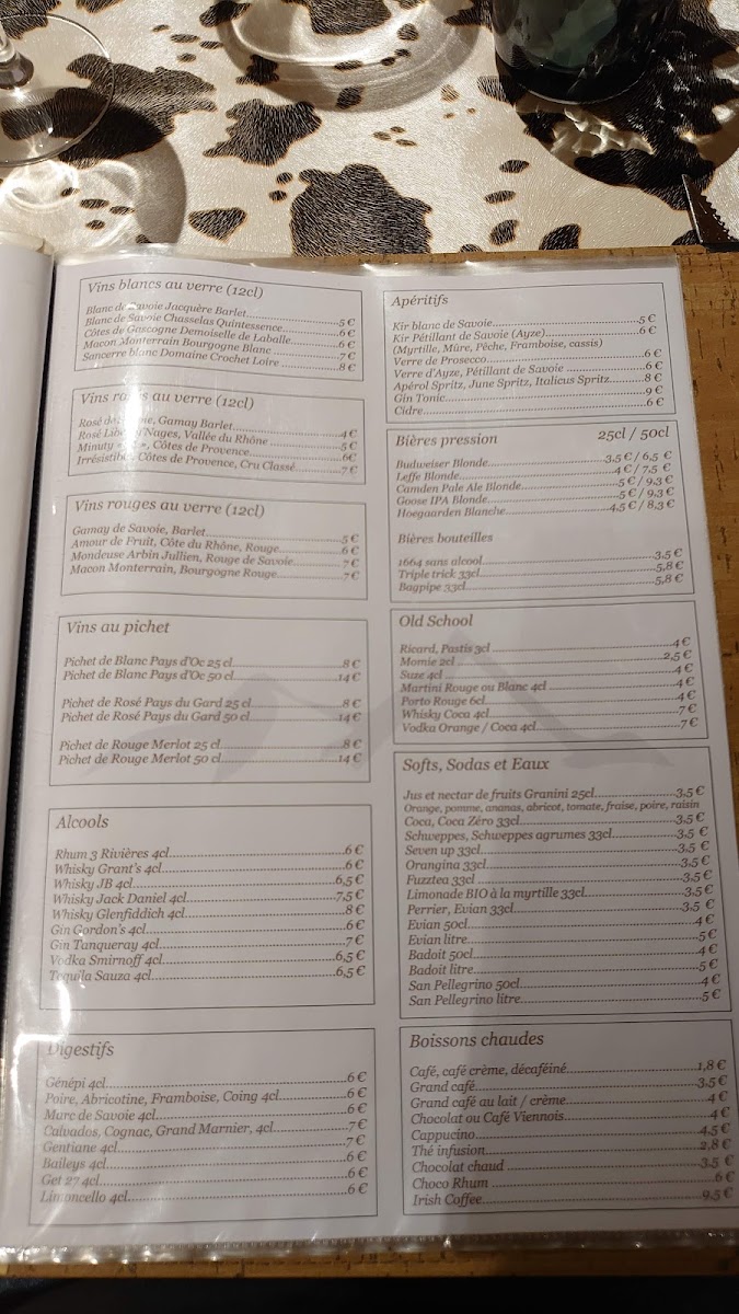 Menu Le Clos Savoyard-1