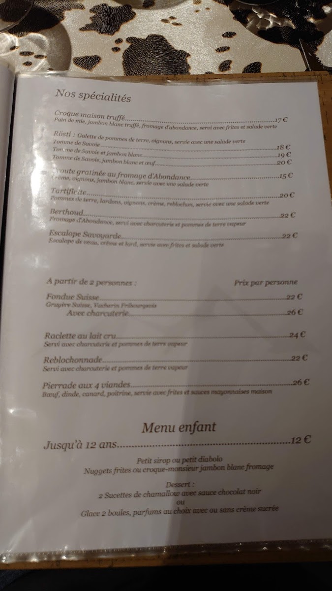 Menu Le Clos Savoyard-2