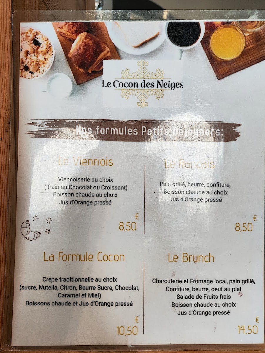 Menu Le Cocon Des Neiges-2
