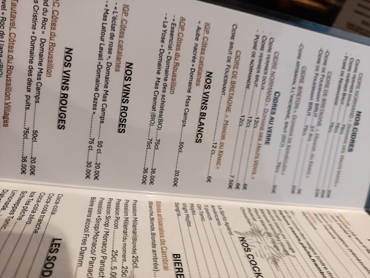 Menu Le Cocon Des Neiges-9
