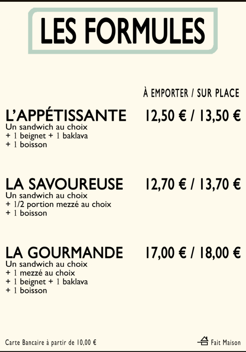 Menu Le Coeur Du Liban-5