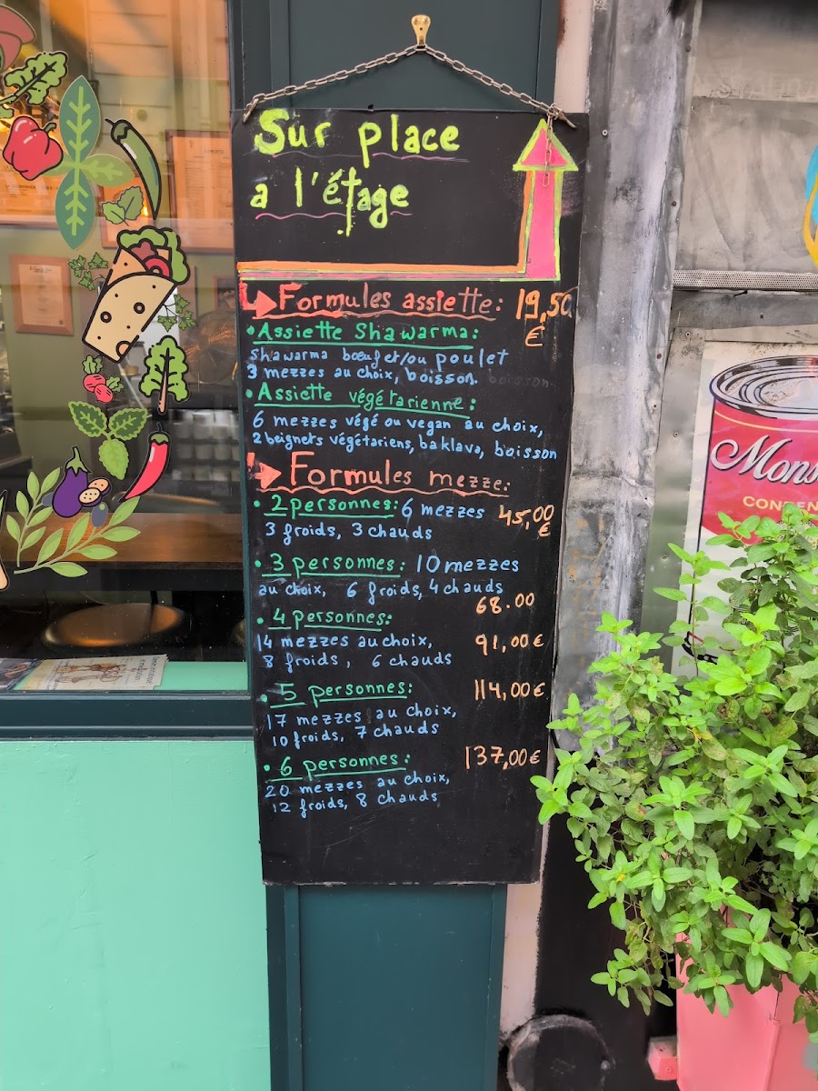 Menu Le Coeur Du Liban-8