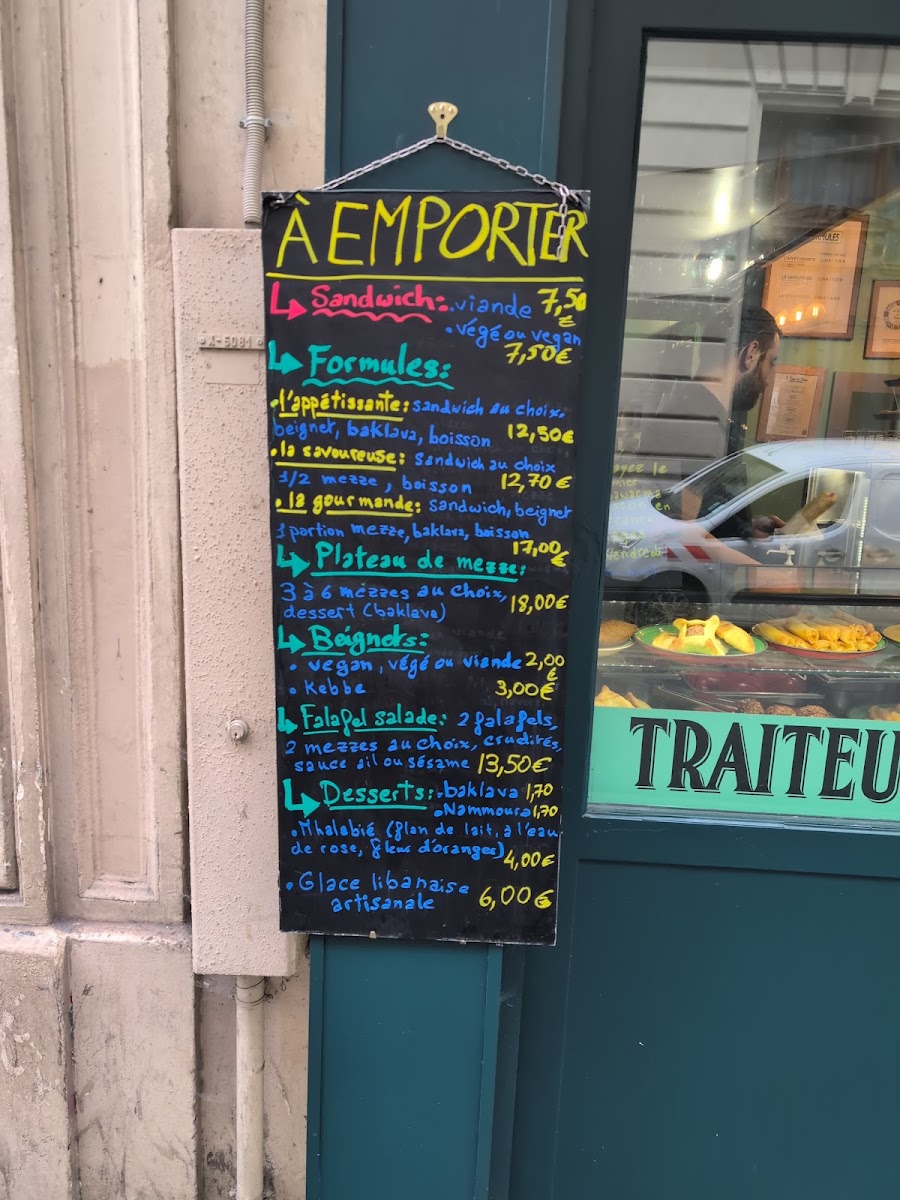 Menu Le Coeur Du Liban-9