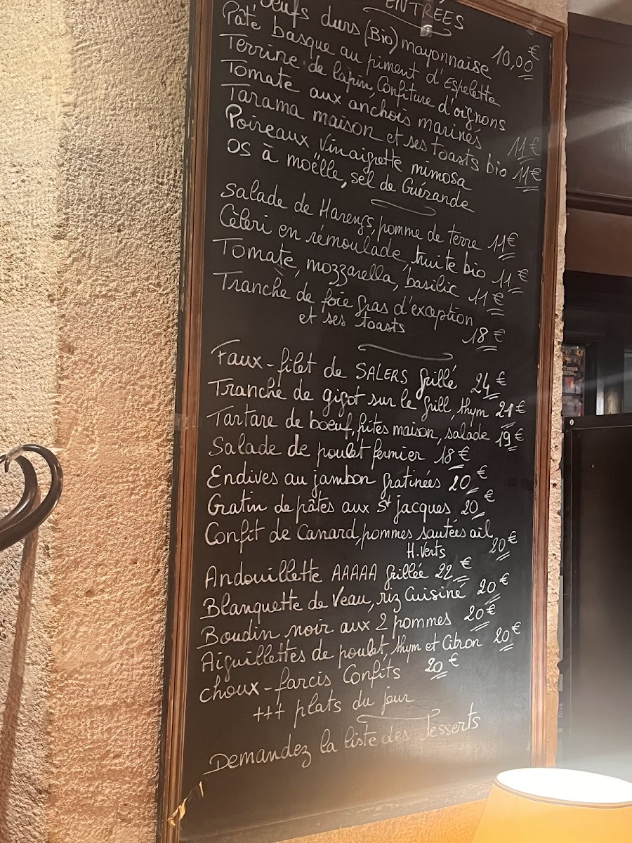 Menu Le Coin Du Rocher - Paris-3