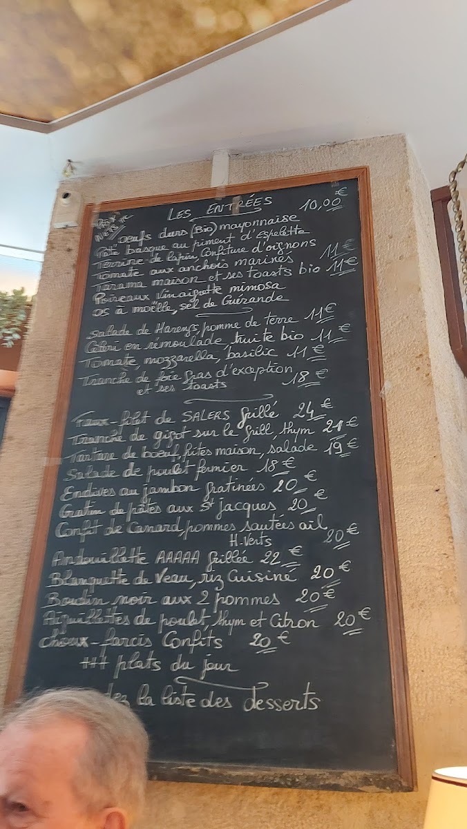 Menu Le Coin Du Rocher - Paris-4