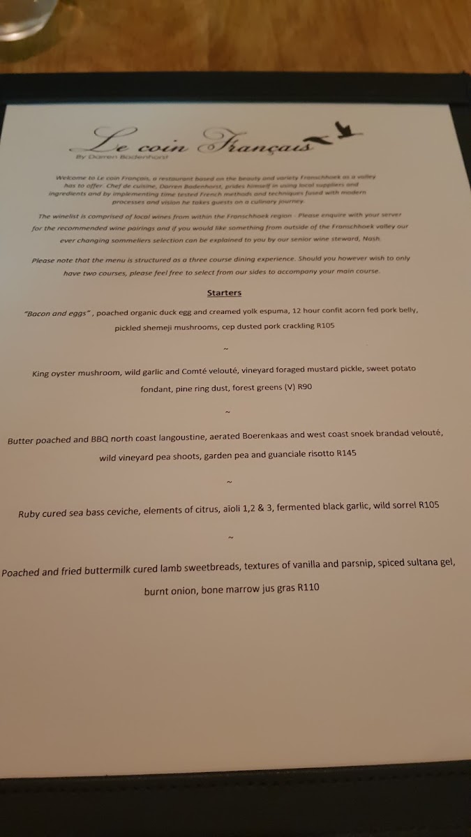 Menu Le Coin Francais Restaurant-7