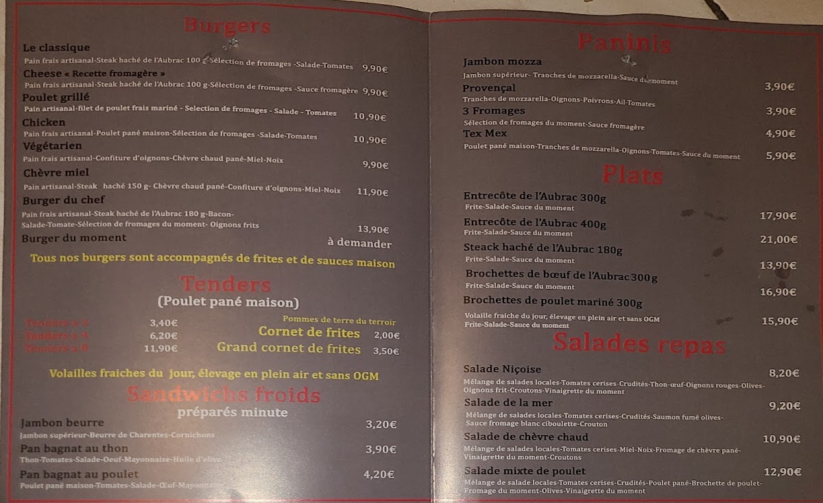 Menu Le Coin Gourmand-2