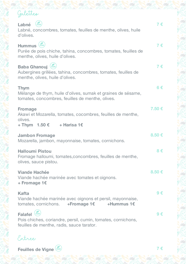 Menu Le Coin Phénicien-1