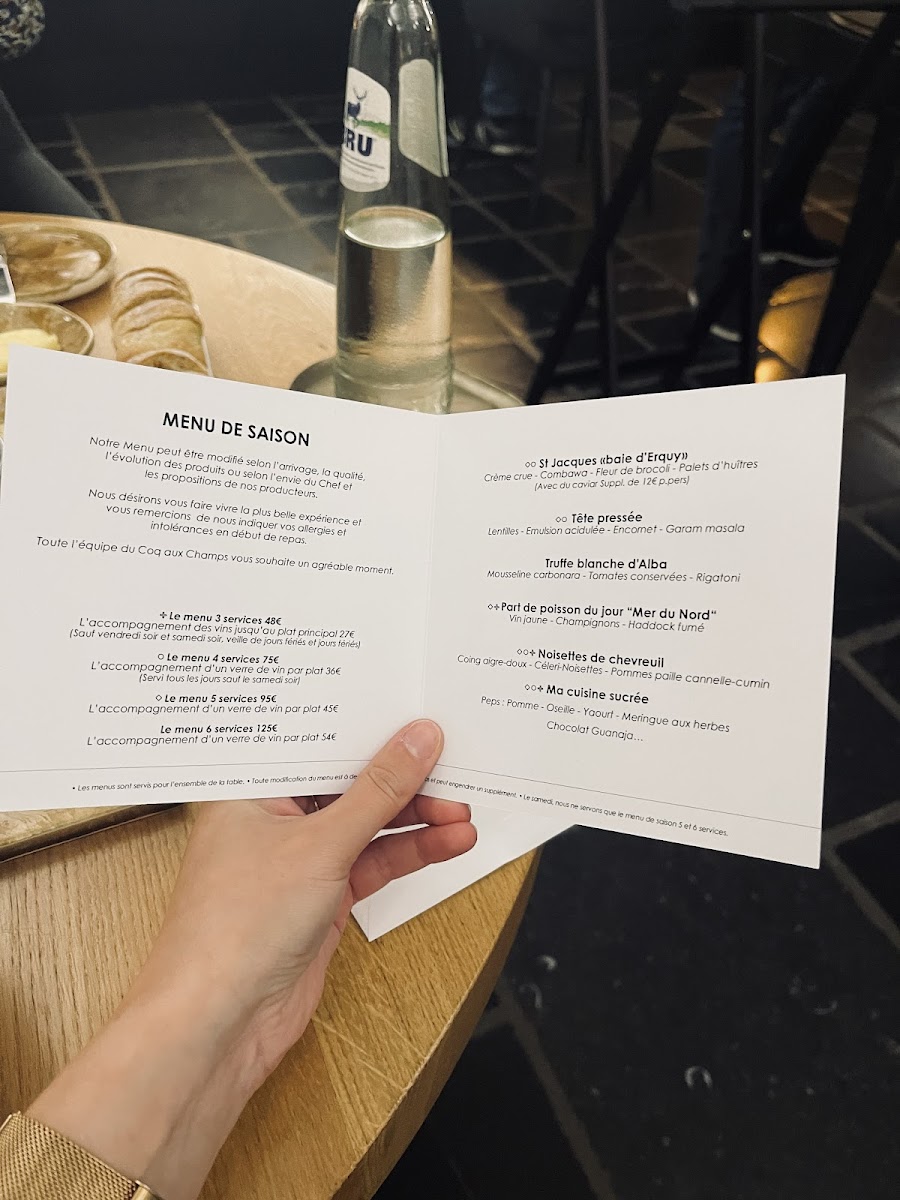 Menu Le Coq Aux Champs-4