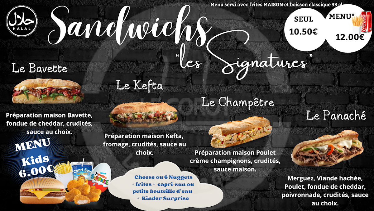 Menu Le Corot (Tacos, Sandwichs, Pizzas, Burger)-5