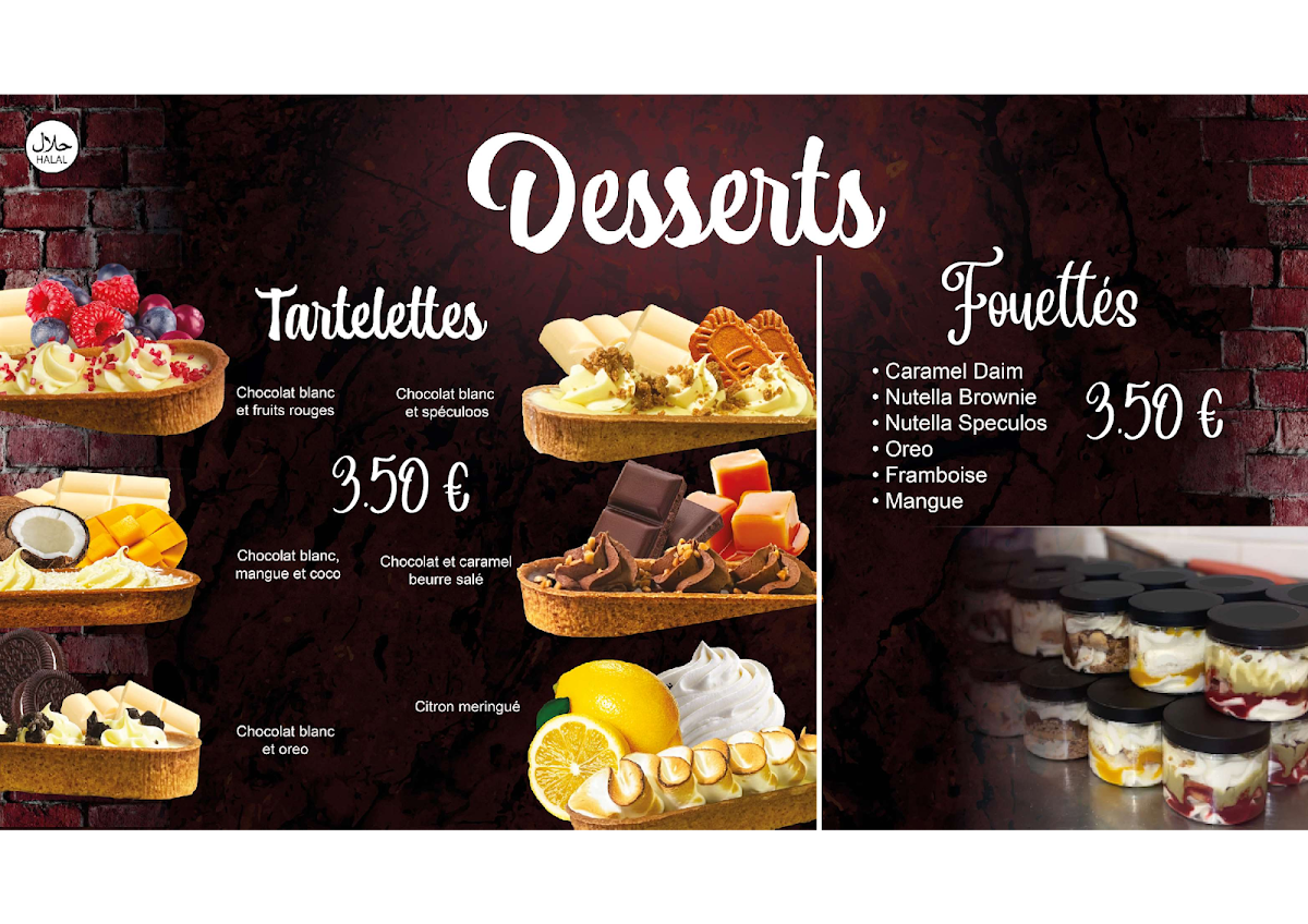 Menu Le Corot (Tacos, Sandwichs, Pizzas, Burger)-8