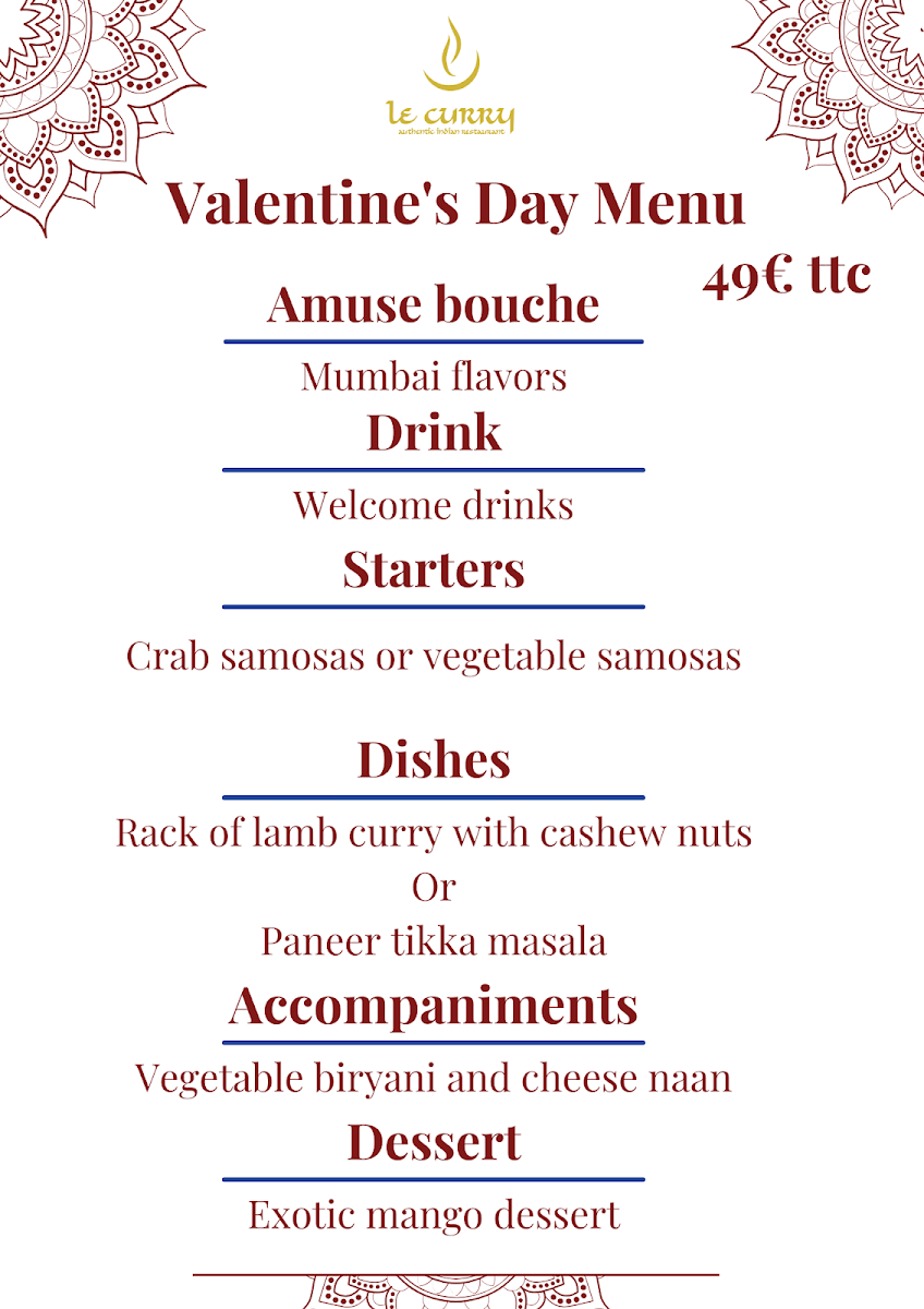 Menu Le Curry Indian-10