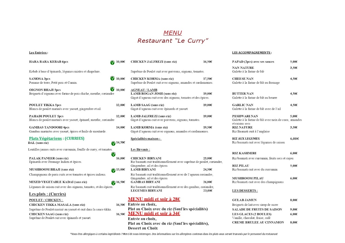 Menu Le Curry Indian-3