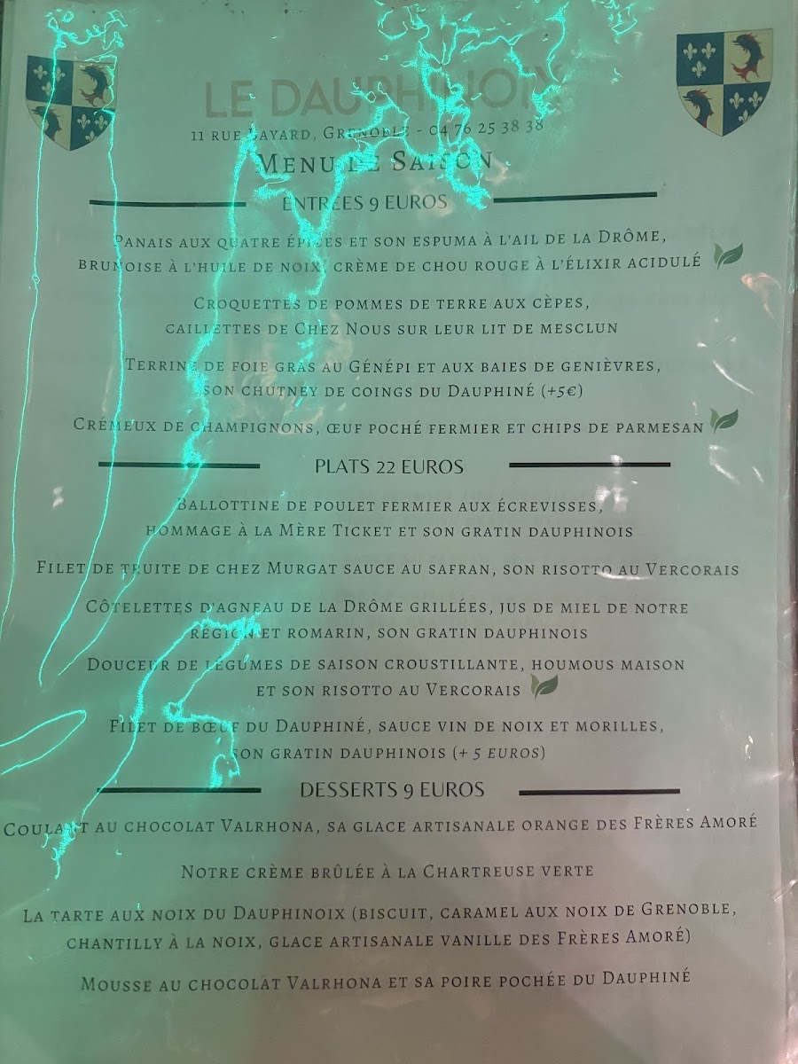 Menu Le Dauphinoix-1