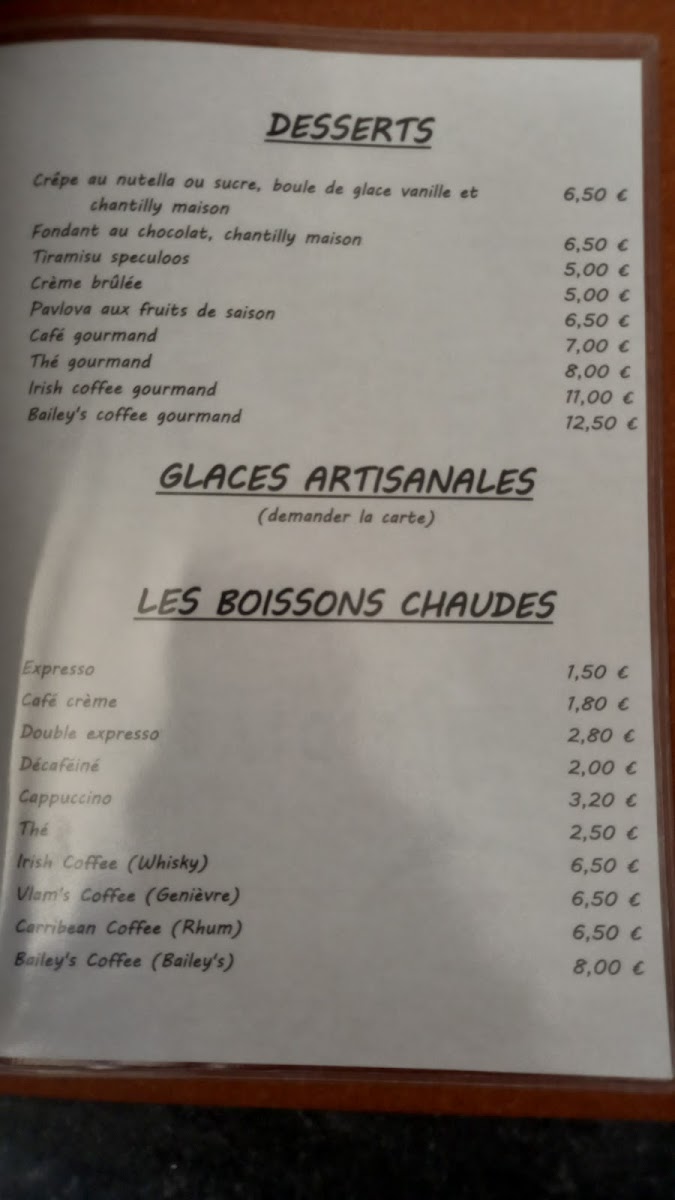 Menu Le Diable Au Thym : Restaurant Estaminet À Merville-6