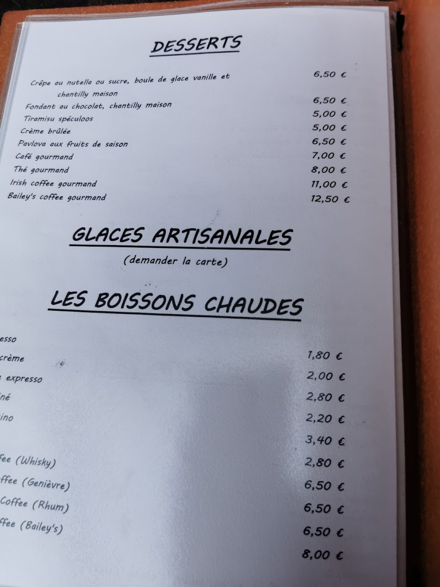 Menu Le Diable Au Thym : Restaurant Estaminet À Merville-8