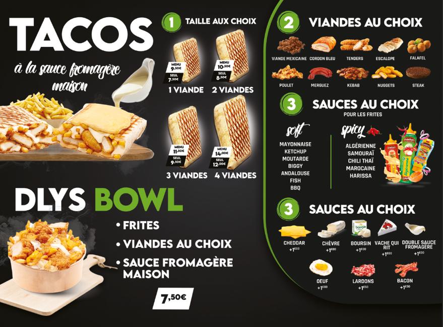 Menu Le D'lys Tacos-2