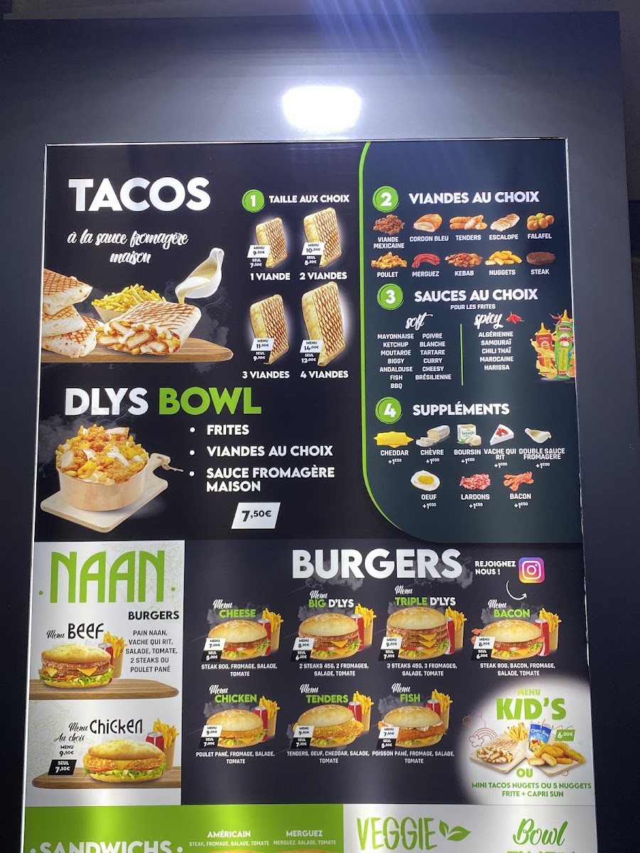 Menu Le D'lys Tacos-6