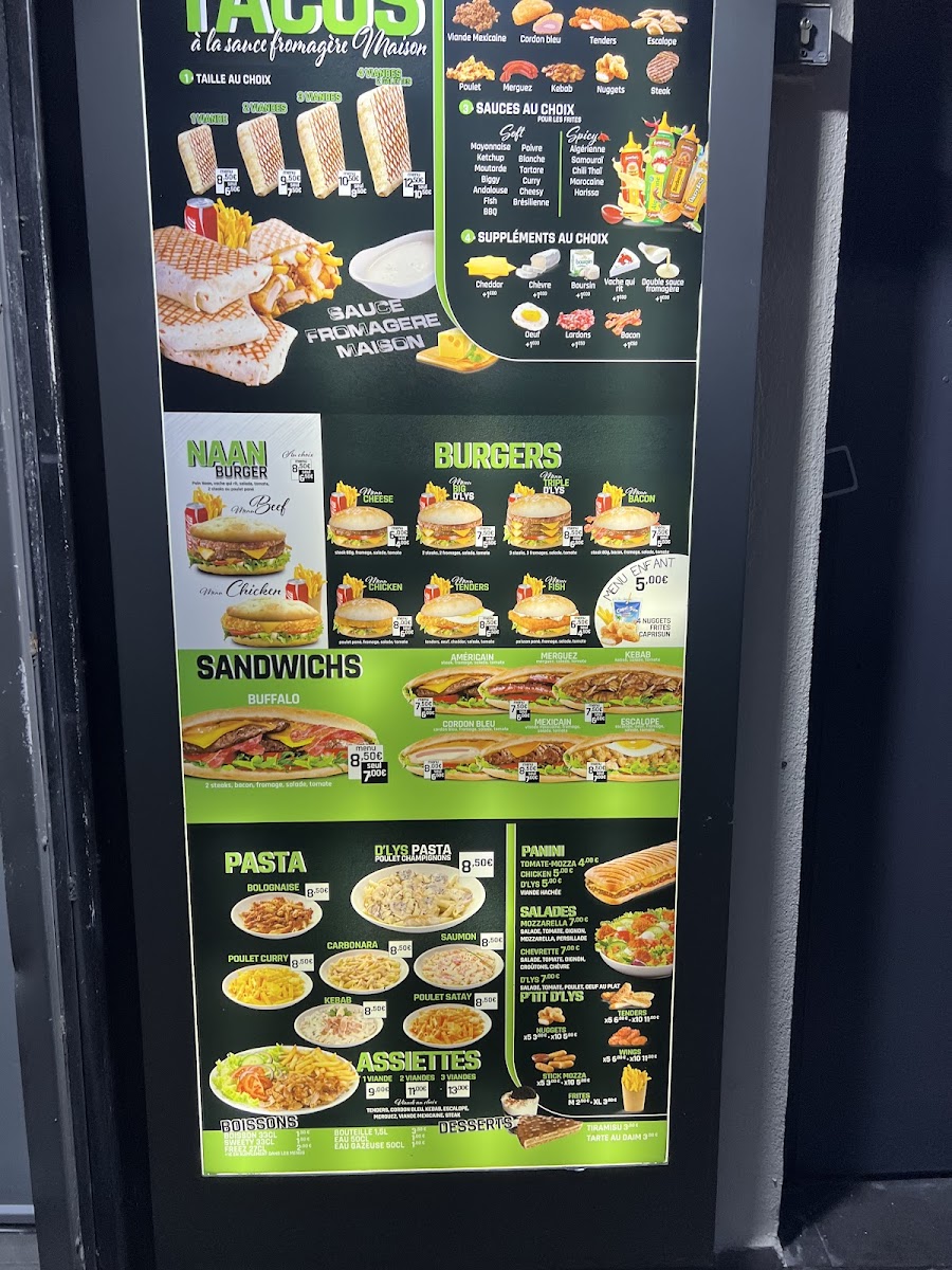 Menu Le D'lys Tacos-8