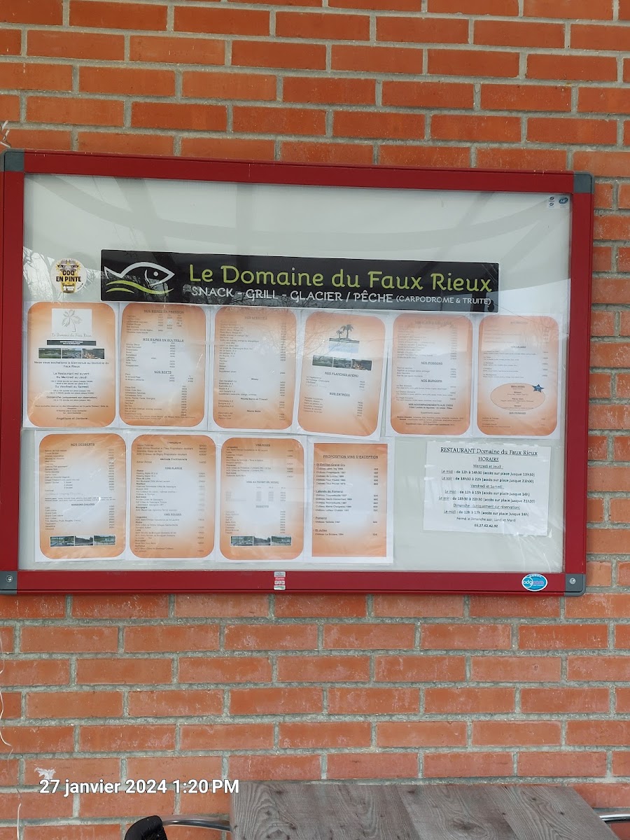Menu Le Domaine Du Faux Rieux-1