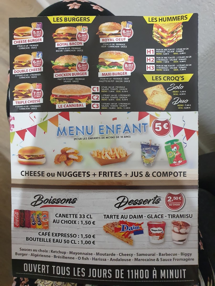 Menu Le Double N-10