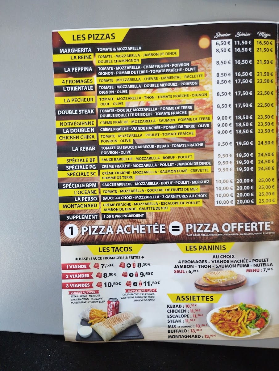 Menu Le Double N-5