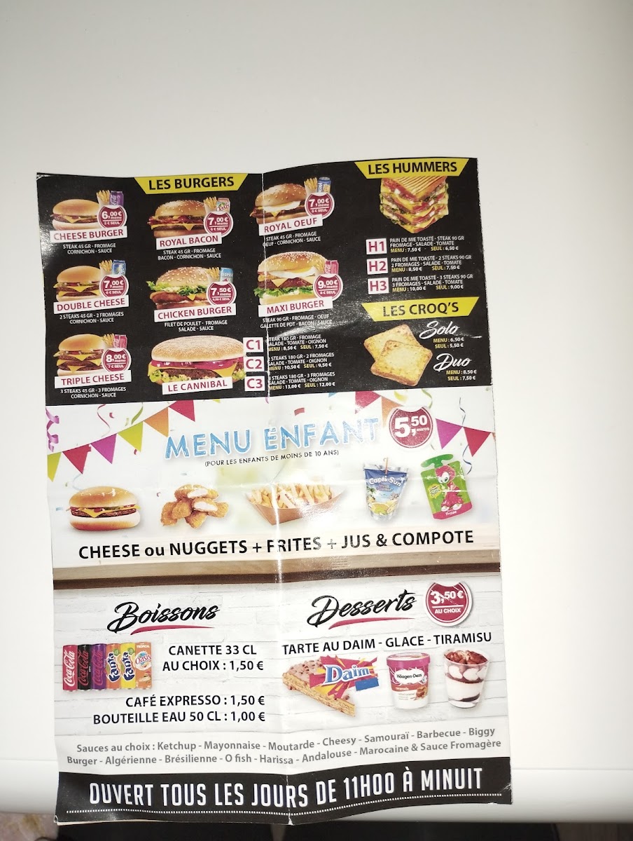 Menu Le Double N-6