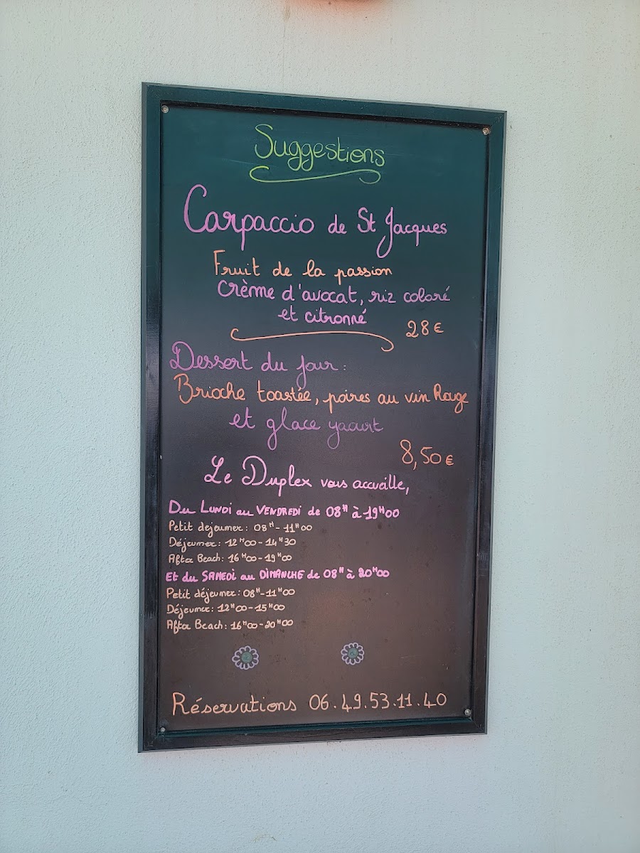 Menu Le Duplex-7