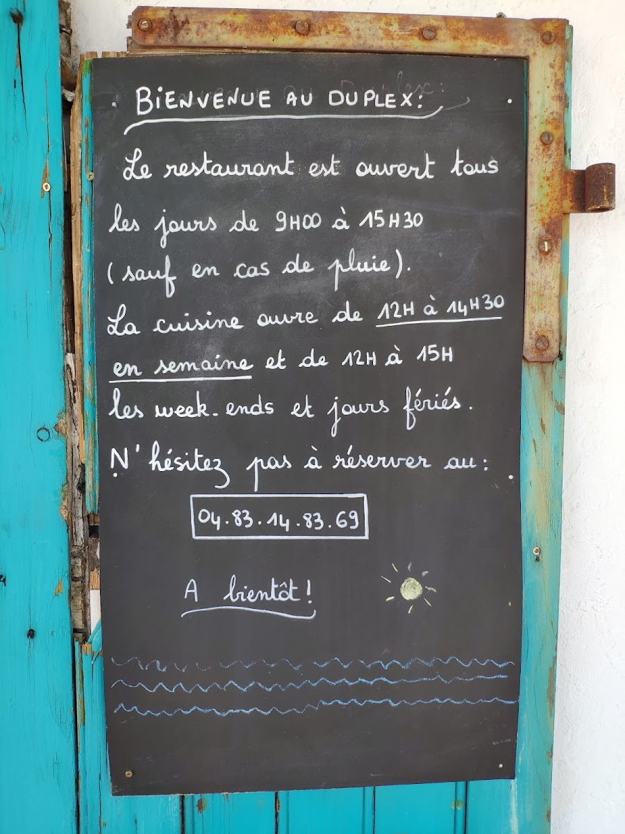 Menu Le Duplex-9