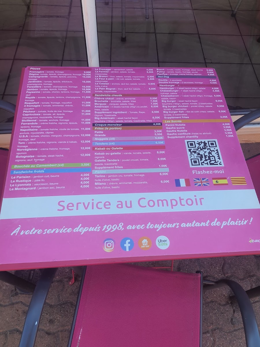 Menu Le Four À Pain - Snack/pizza-2