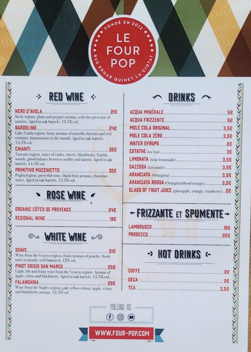 Menu Le Four Pop-1